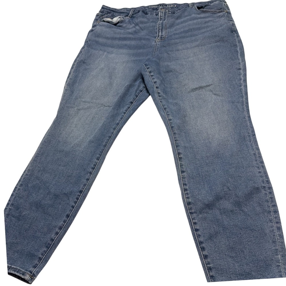 American Eagle BFF Jegging Womens XL Blue Medium Wash Luxe Stretch Denim Jeans